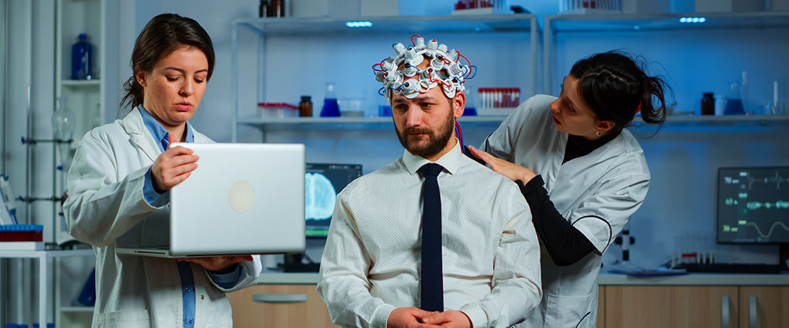 medical researchers in lab. mushrooms for mental health. how to use mushrooms for depression.