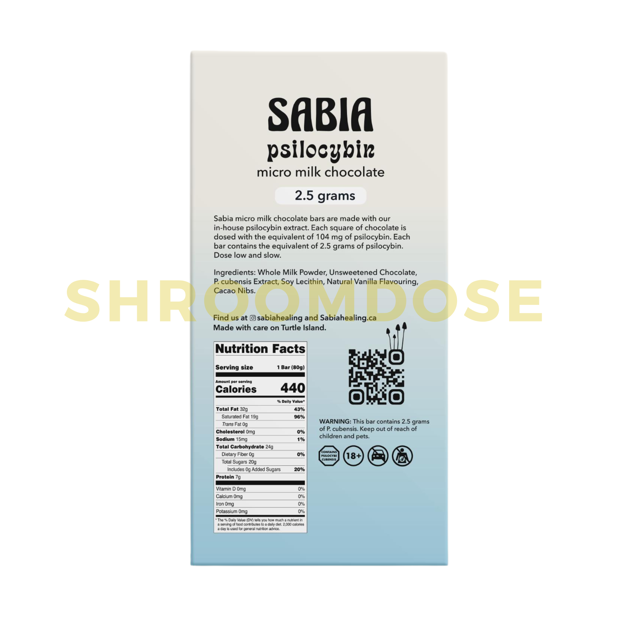 Sabia - Micro Milk Chocolate Vegan Psilocybin Bar 2,500 mg - Image 2